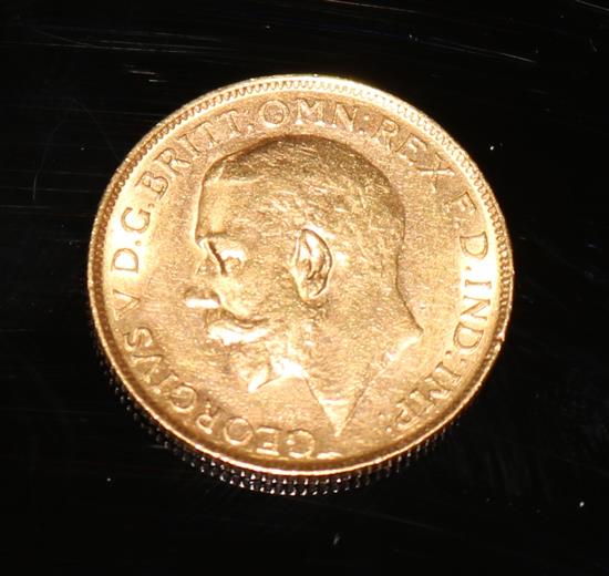 A 1912 Perth mint gold sovereign, EF